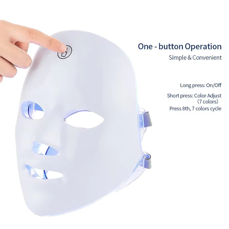 7-Color LED Light Therapy Face Mask – Skincare Made Simple