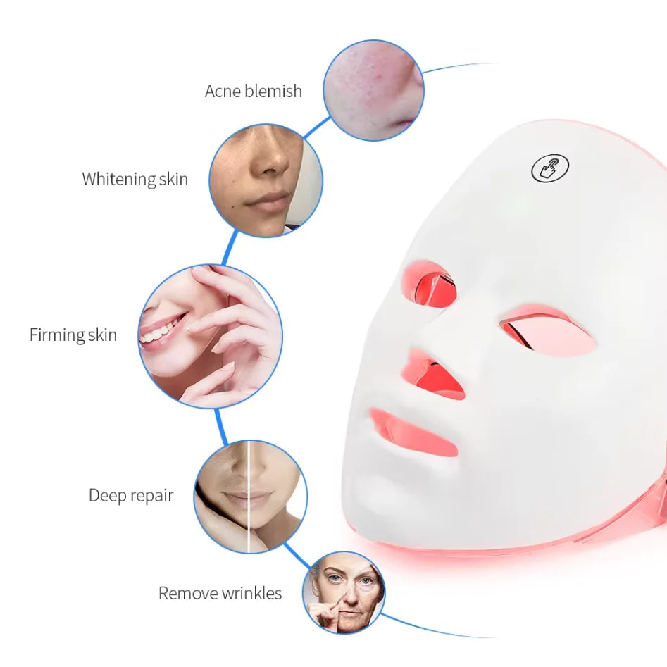7-Color LED Light Therapy Face Mask – Skincare Made Simple