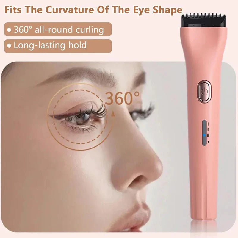 5D Heated Electric Eyelash Curler – 3 Temperature Modes, Long-Lasting Curl