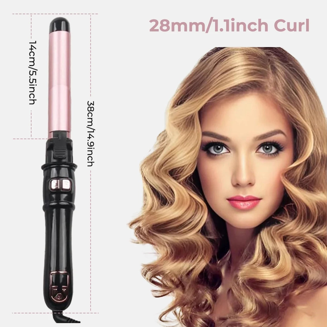 Automatic Rotating Curling Iron – Dual Direction & LED Display