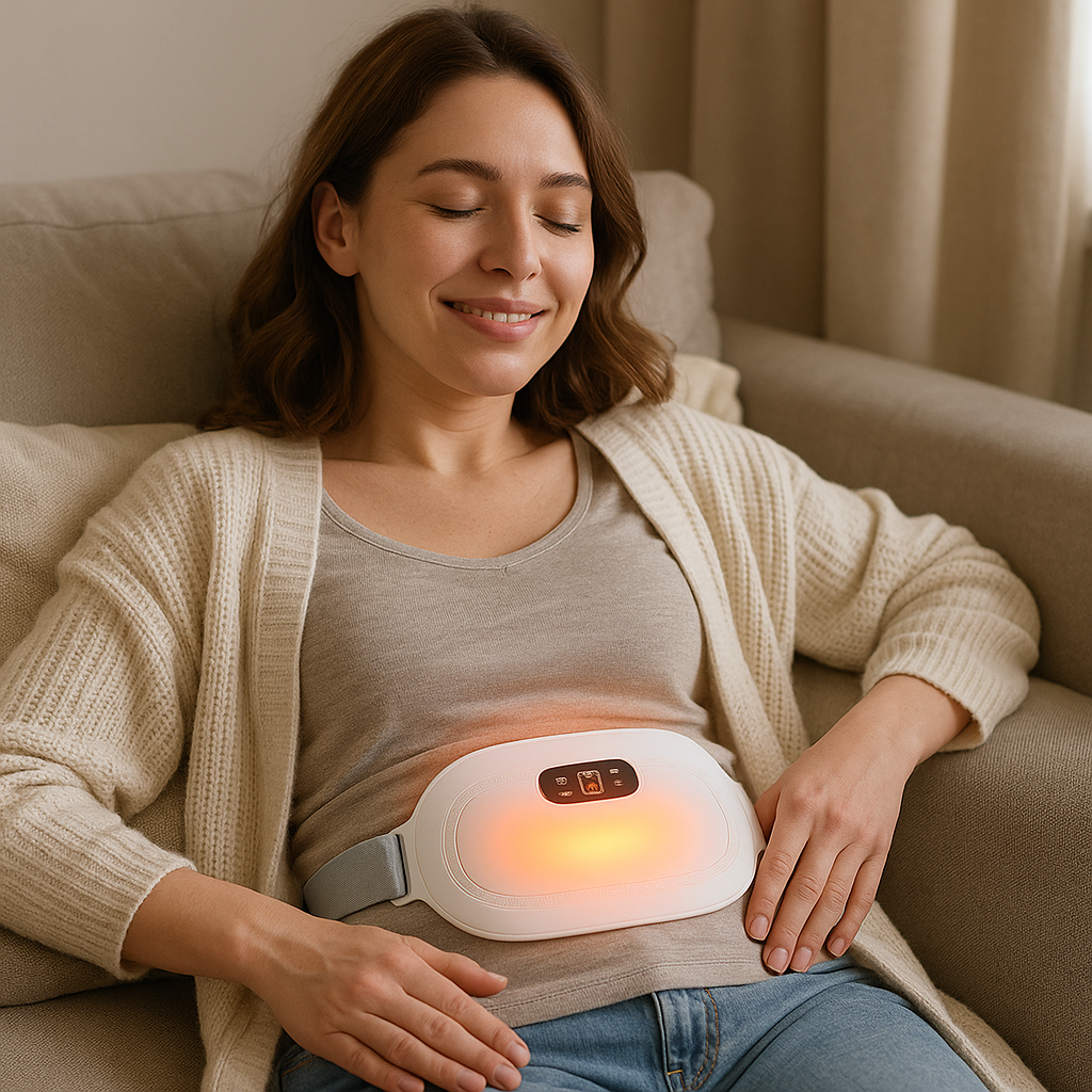 Menstrual Heating Relief Pad | Cordless, Rechargeable & Soothing Heat for Instant Cramps Relief at Home or On-the-Go