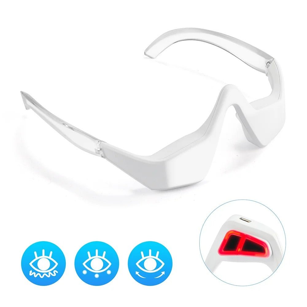 Micro-Current Eye Massager with Red Light Therapy - 3D Anti-Aging Device for Dark Circles and Wrinkle Reduction
