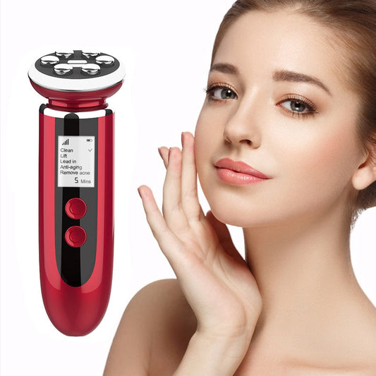RF Facial Lifting & Skin Rejuvenation Device with EMS & LED Photon Therapy