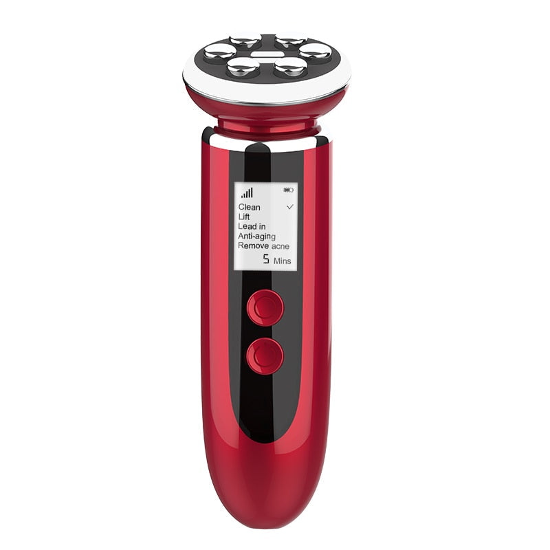 RF Facial Lifting & Skin Rejuvenation Device with EMS & LED Photon Therapy