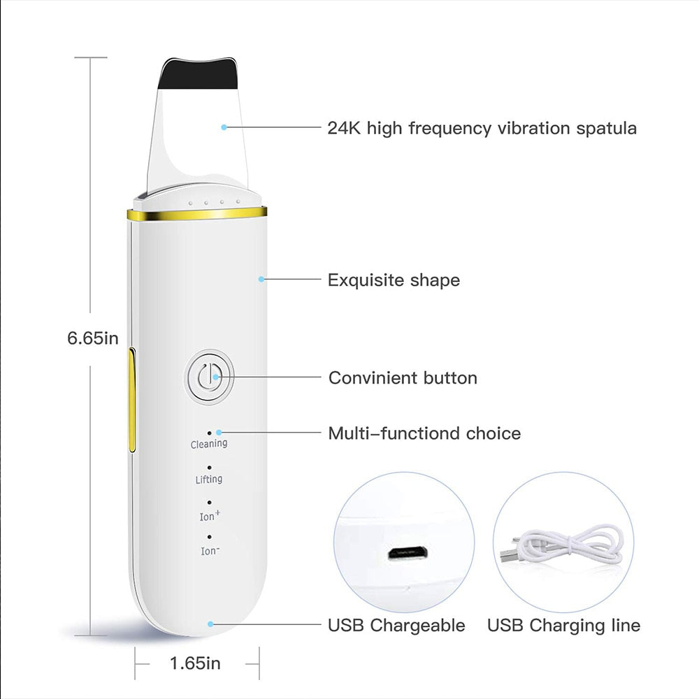 Ultrasonic Blackhead Removing Skin Scrubber