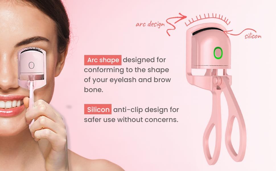 Electric Heated Eyelash Curler – USB Rechargeable, Long-Lasting Curl with Quick Heat