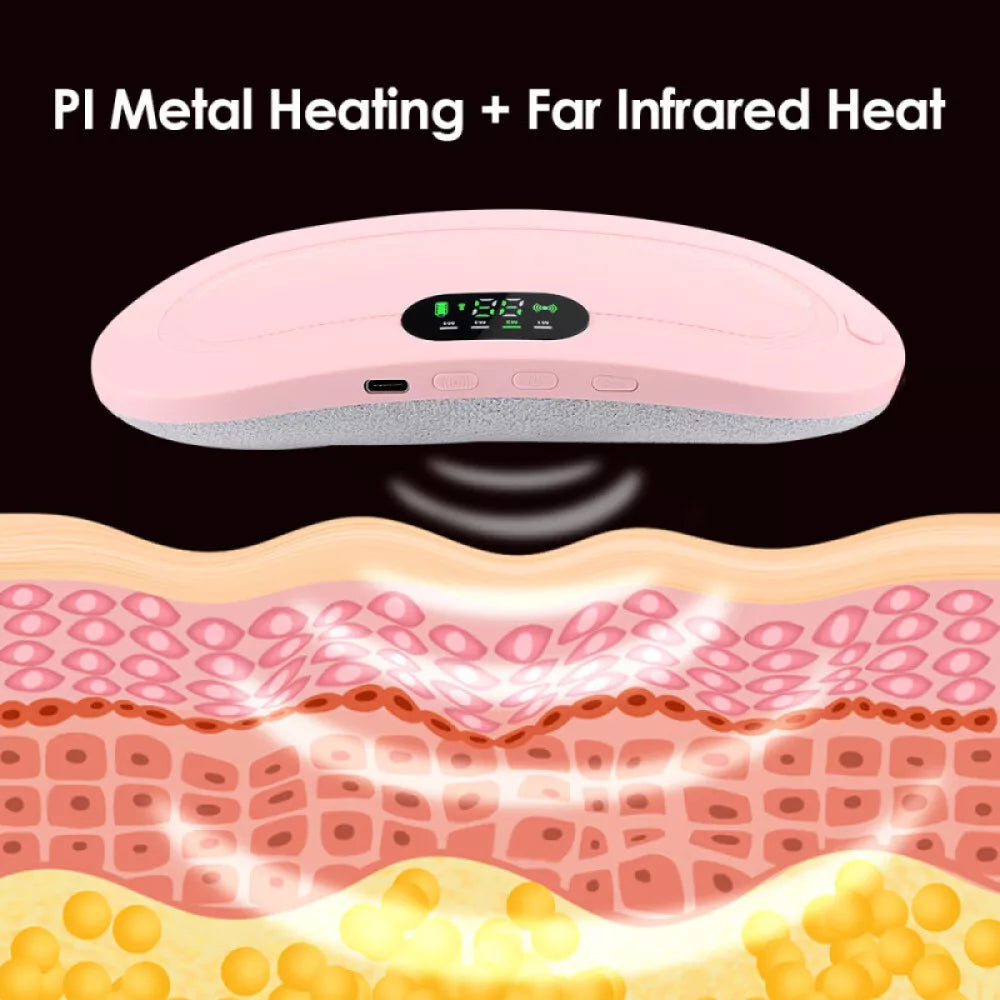 Menstrual Heating Relief Pad | Cordless, Rechargeable & Soothing Heat for Instant Cramps Relief at Home or On-the-Go