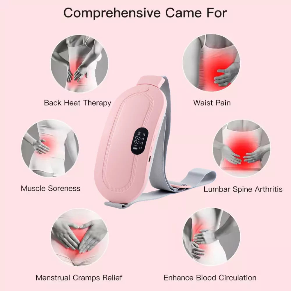 Menstrual Heating Relief Pad | Cordless, Rechargeable & Soothing Heat for Instant Cramps Relief at Home or On-the-Go
