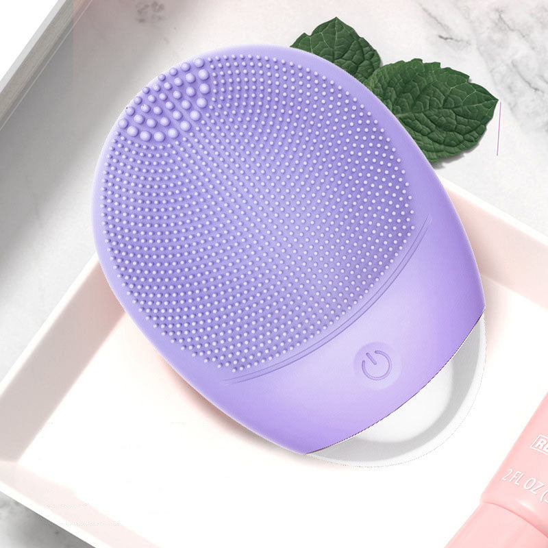 Electric Silicone Facial Cleansing Brush – Sonic Vibration for Deep Cleaning