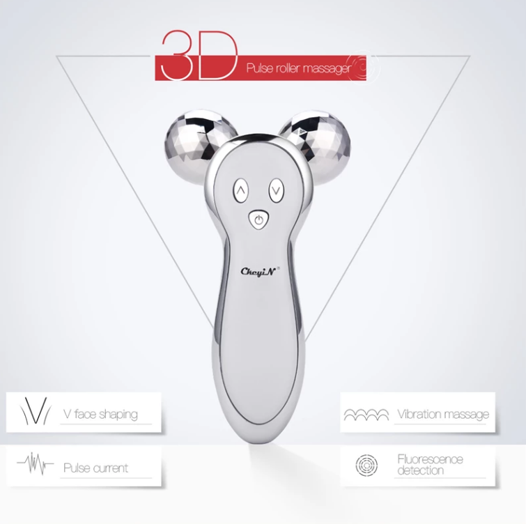 Vibration Facial Massage Tool Roller Ball Lifting Skin Beauty High Frequency