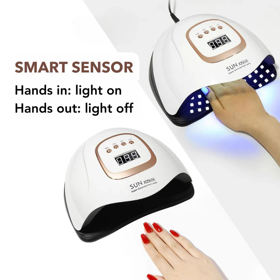 LED UV Nail Lamp Dryer – Auto Sensor & 4 Timer Settings for Gel Polish