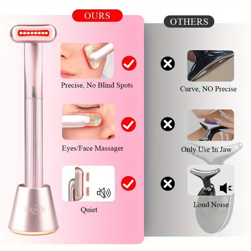 USB Red Light Facial Device – Collagen Boosting, Eye & Face Massager
