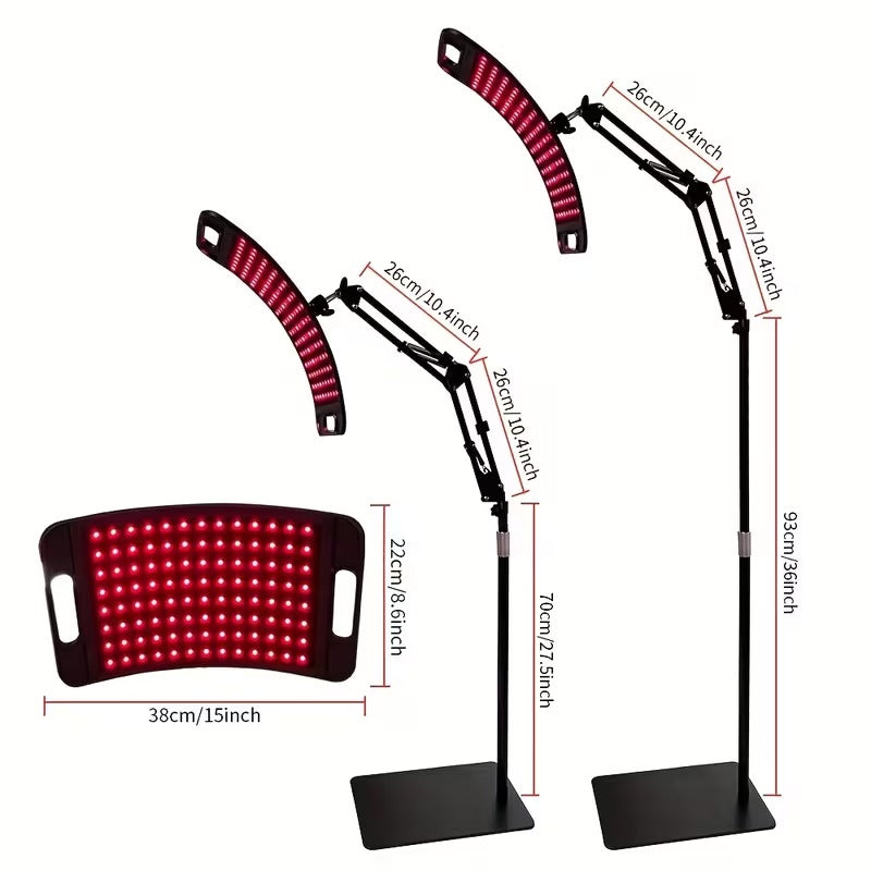 660nm/850nm Red Light Therapy Lamp with Stand – Full Body & Target Use