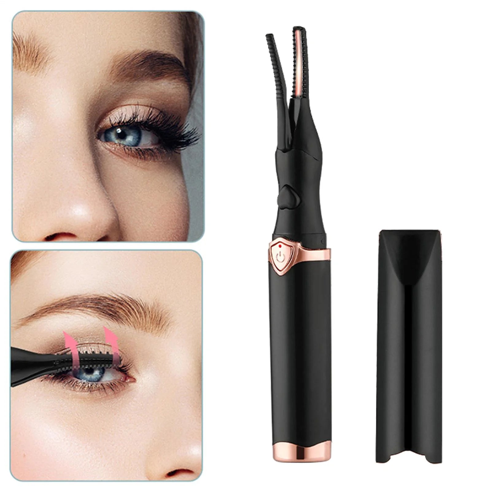 Heated Electric Eyelash Curler – USB Rechargeable, Fast Heating & 24H Long-Lasting Curl