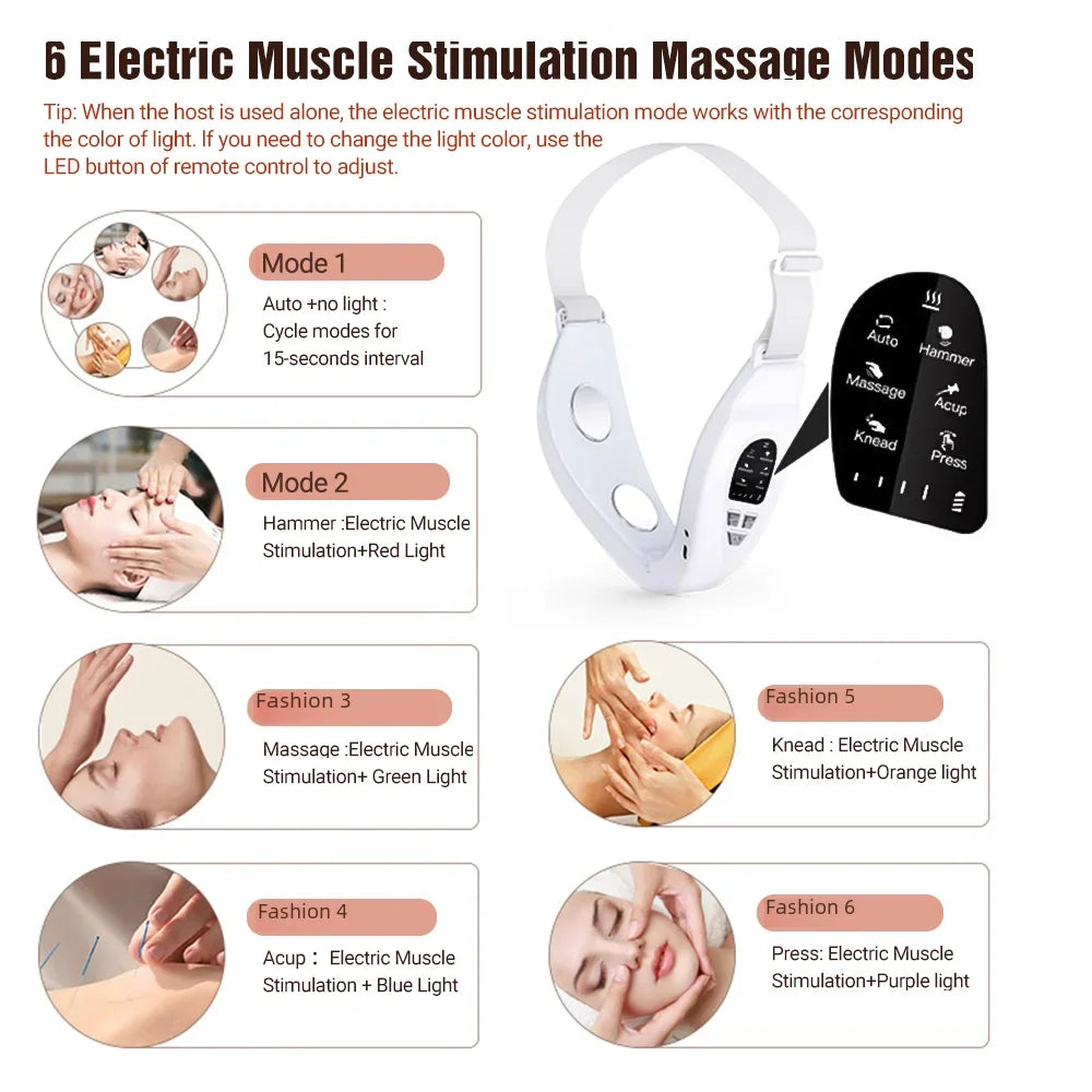 Electric Face Slimming Device with Remote Control