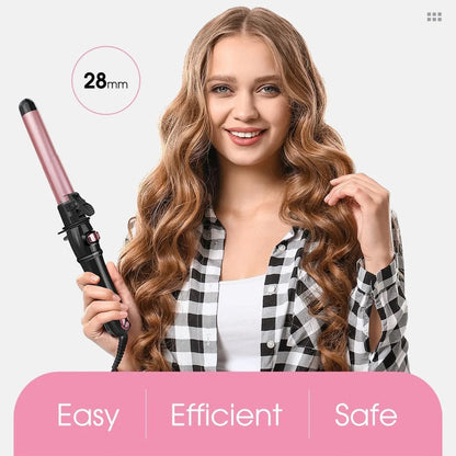 Automatic Rotating Curling Iron – Dual Direction & LED Display