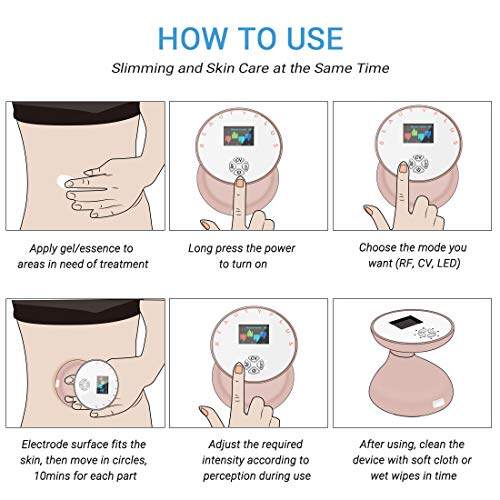 Face Skin Care Machine - 8-in-1 Ultrasonic Cavitation & RF Slimming Device