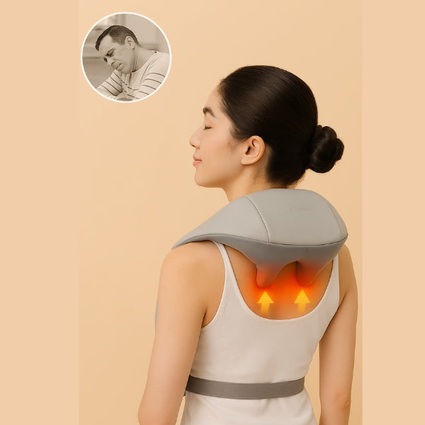 Neck & Shoulder Massager with Heat | Deep Tissue Relief & Relaxation for Sore Muscles