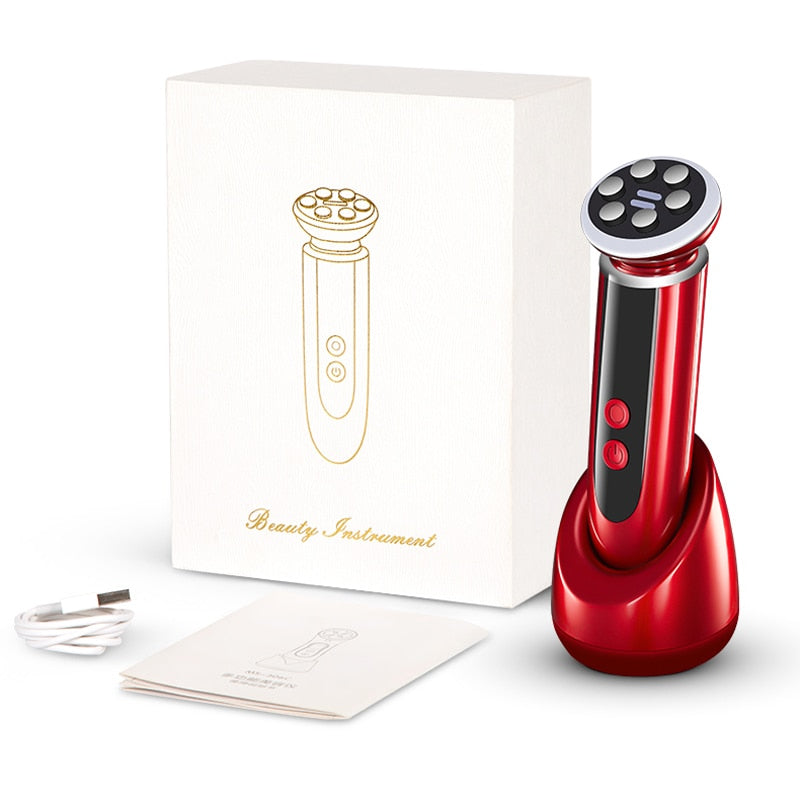 RF Facial Lifting & Skin Rejuvenation Device with EMS & LED Photon Therapy