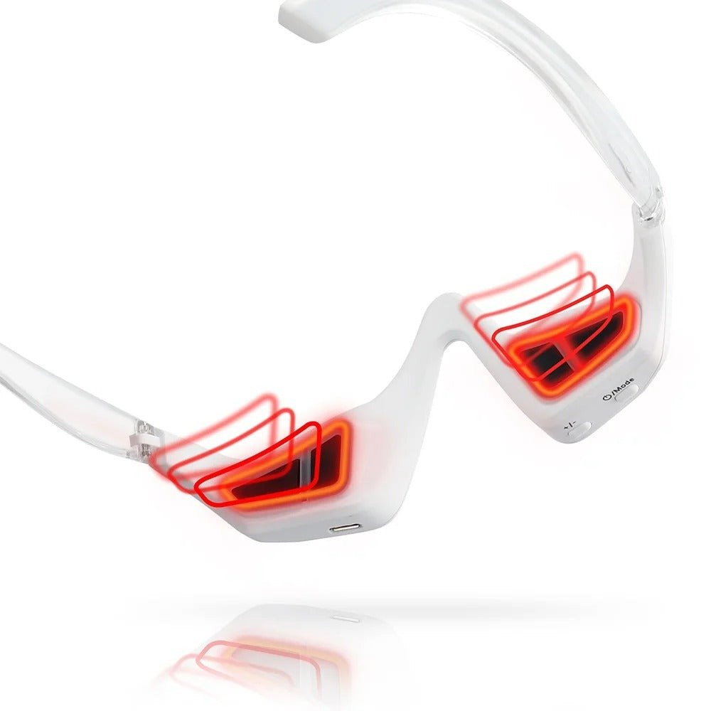 Micro-Current Eye Massager with Red Light Therapy - 3D Anti-Aging Device for Dark Circles and Wrinkle Reduction