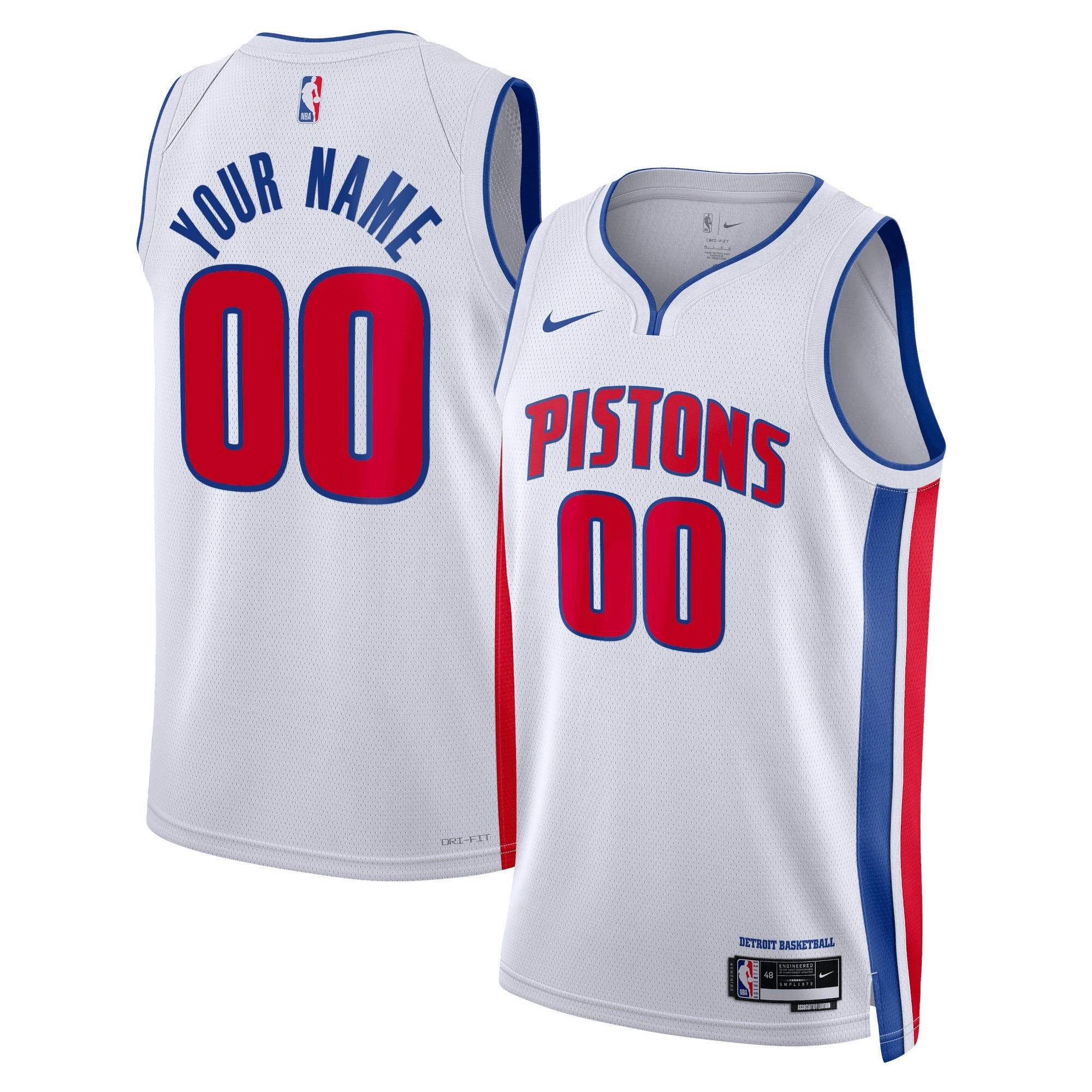 Custom Detroit Pistons Association Jersey