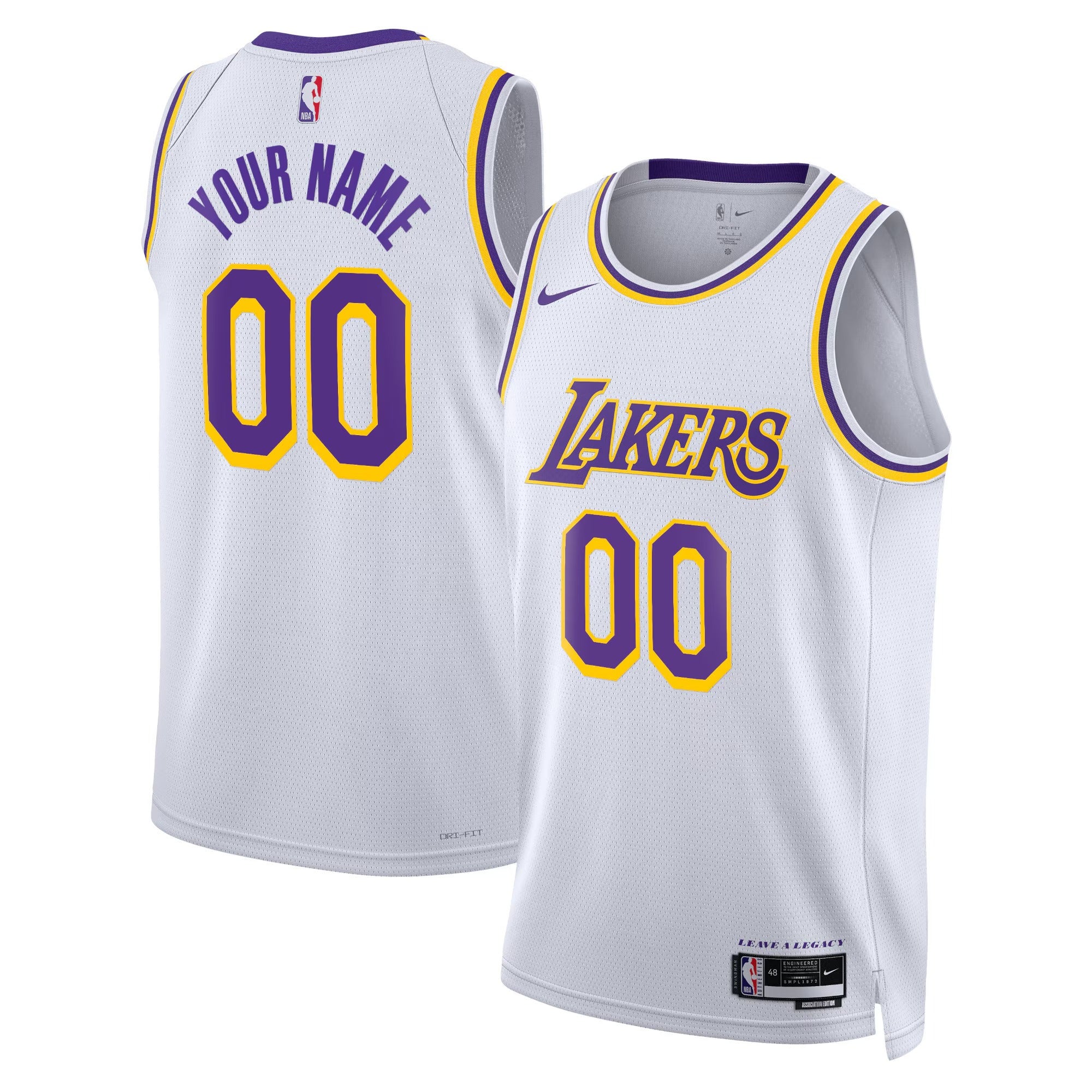 Custom Los Angeles Lakers Association Jersey