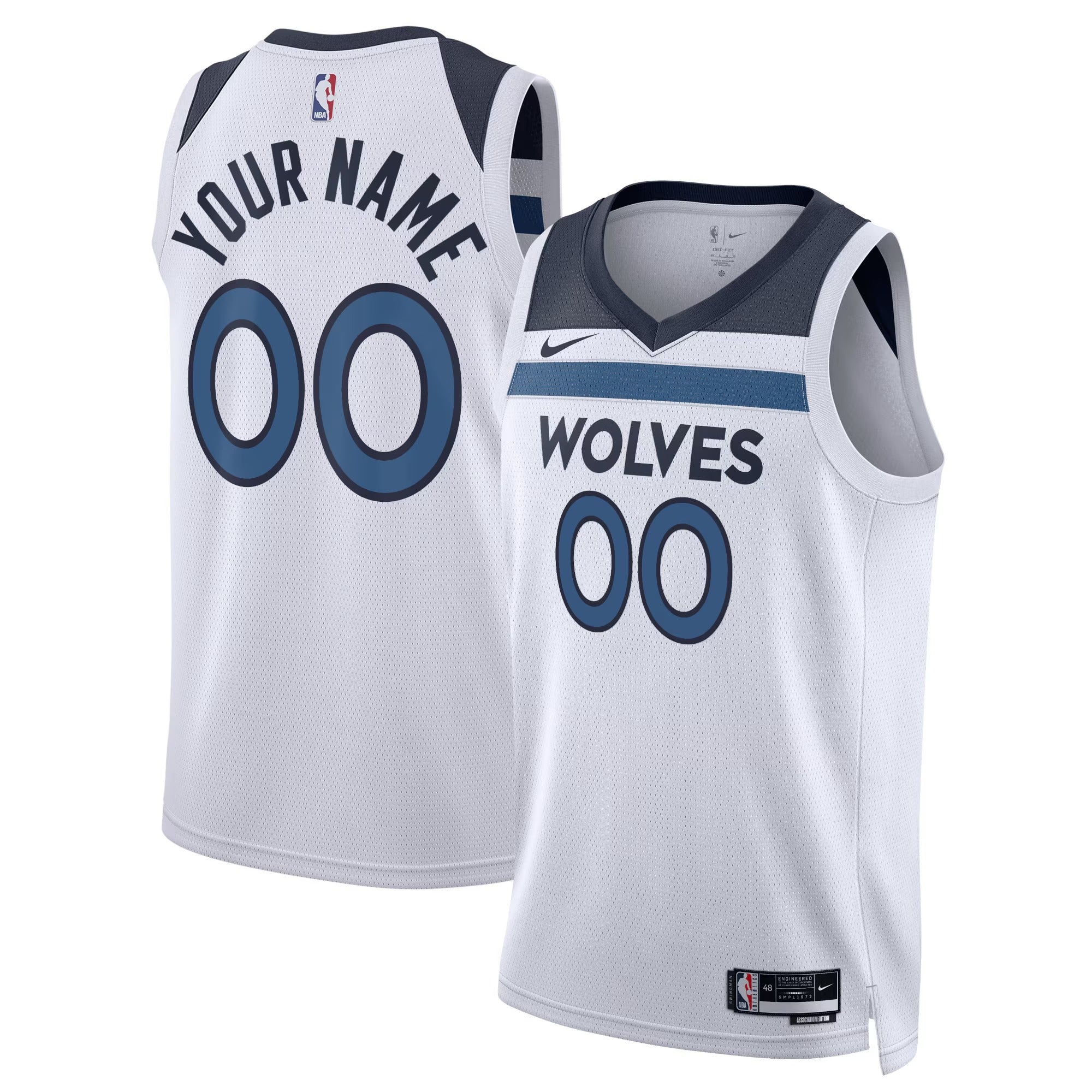 Custom Minnesota Timberwolves Association Jersey