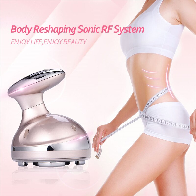 Mini RF & Ultrasonic Slimming Device with LED Therapy
