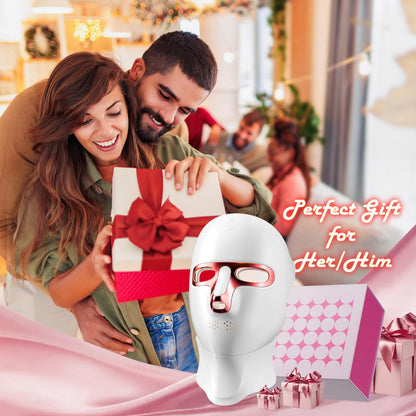 7-Color LED Light Therapy Face Mask – Red & Blue Light, Cordless & Rechargeable