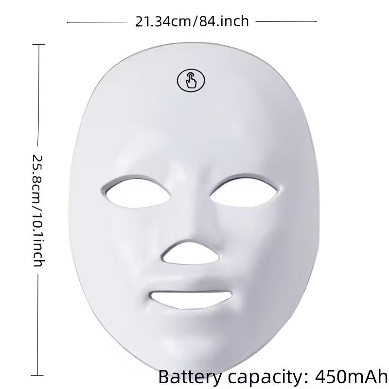 7-Color LED Light Therapy Facial Device – USB Powered At-Home Skin Care Tool