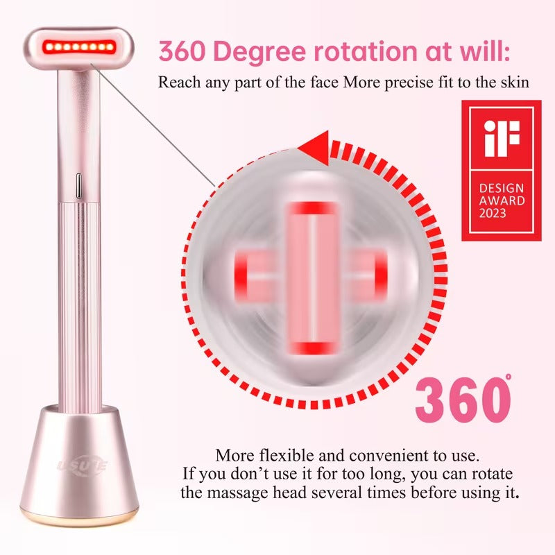 USB Red Light Facial Device – Collagen Boosting, Eye & Face Massager