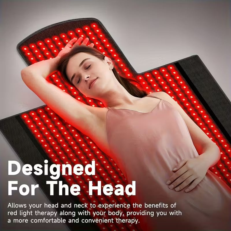 Red Light Therapy Mat 1370 LEDs – Full Body Infrared Pain Relief Pad