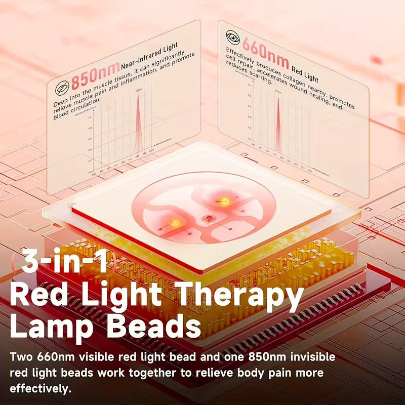Red Light Therapy Mat 1370 LEDs – Full Body Infrared Pain Relief Pad