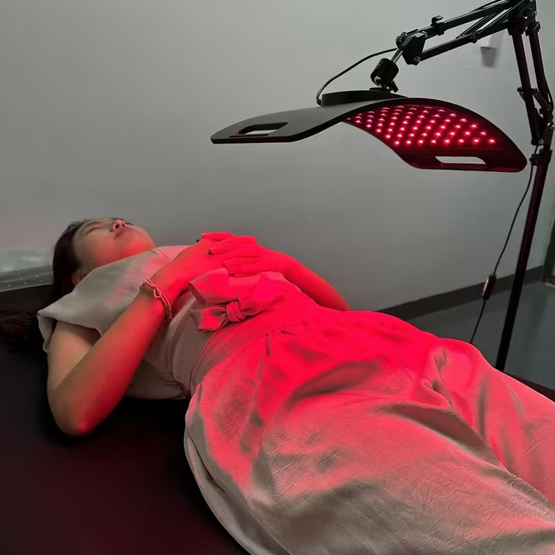660nm/850nm Red Light Therapy Lamp with Stand – Full Body & Target Use