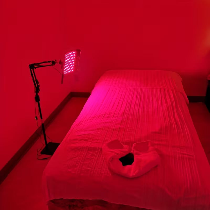 660nm/850nm Red Light Therapy Lamp with Stand – Full Body & Target Use