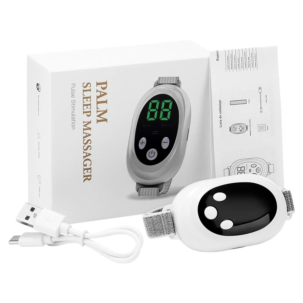 Microcurrent Sleep Aid Device - Handheld with 20 Gears & 2 Modes, USB Rechargeable for Anxiety Relief & Insomnia Improvement